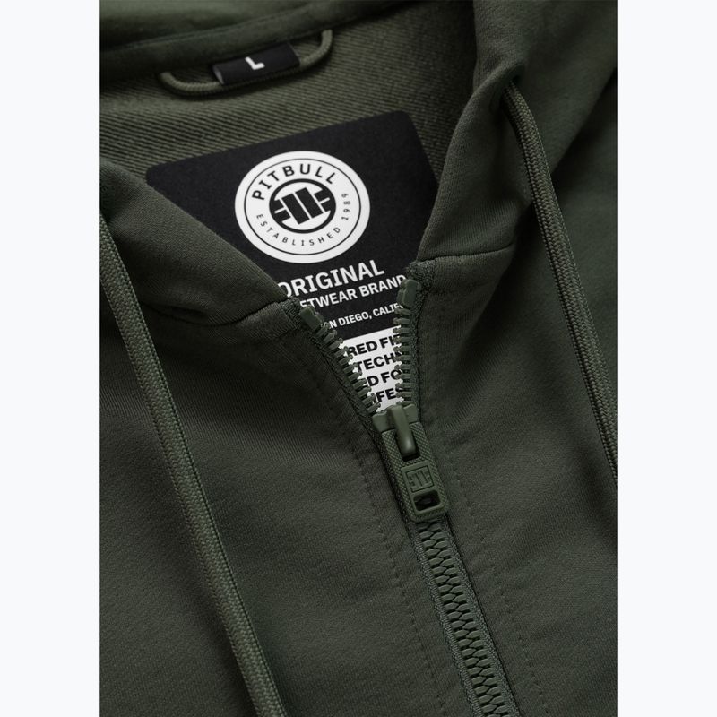 Кофта чоловіча Pitbull Tape Parker Hooded Zip old green 9