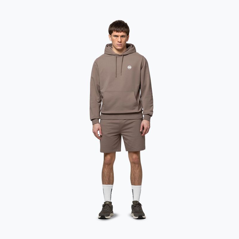 Кофта чоловіча Pitbull Nugget Small Logo Hooded brown savana 2