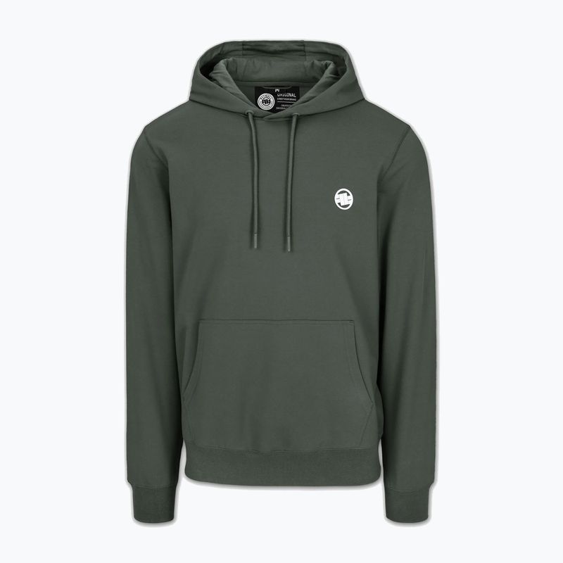 Кофта чоловіча Pitbull Nugget Small Logo Hooded sage green 4