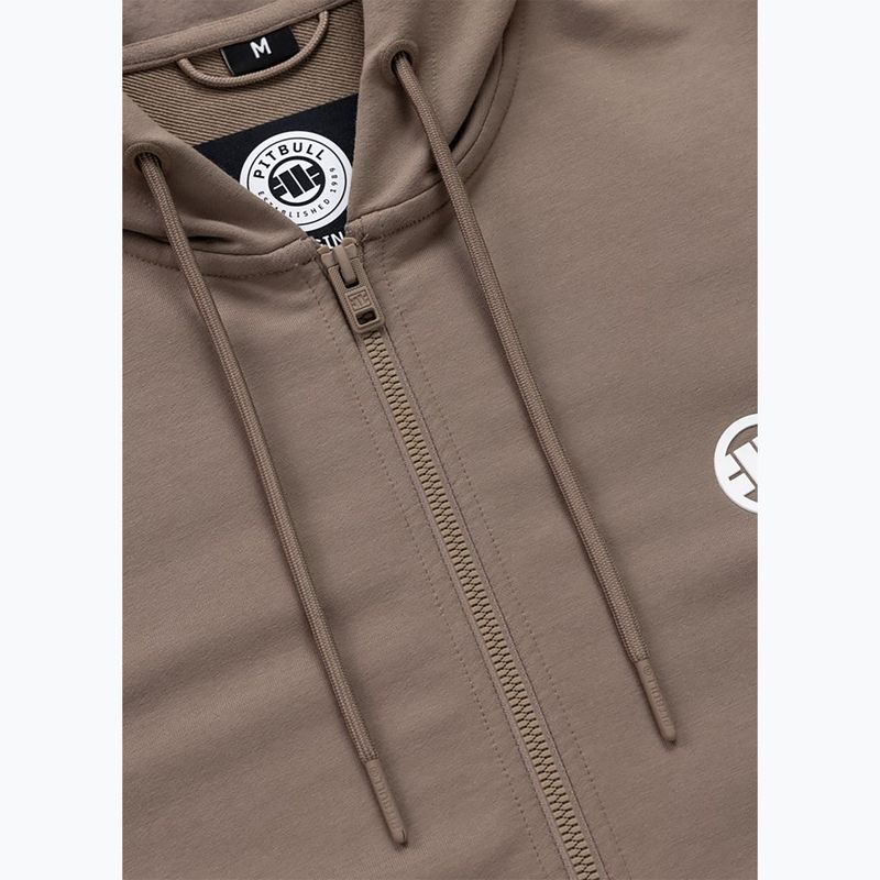 Кофта чоловіча Pitbull Nugget Small Logo Hooded Zip brown savana 7
