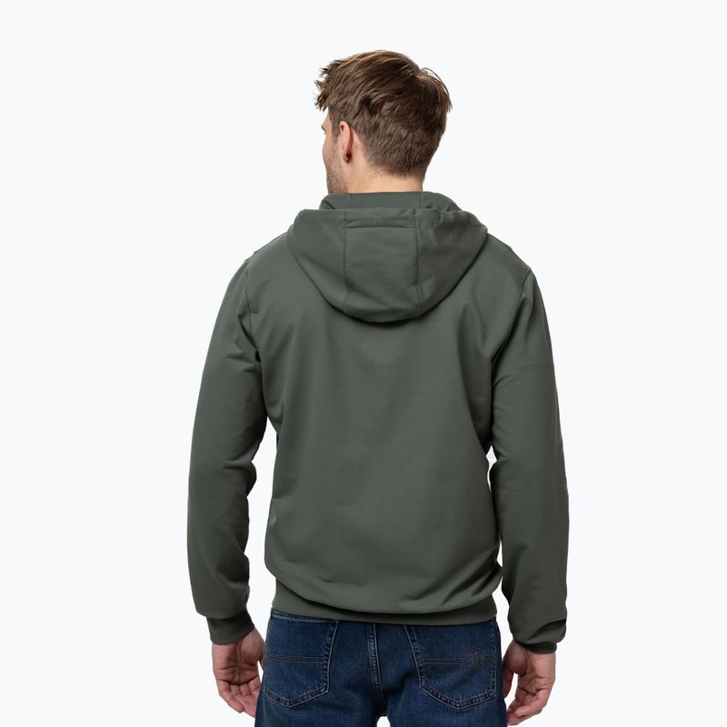 Кофта чоловіча Pitbull Nugget Small Logo Hooded Zip sage green 3
