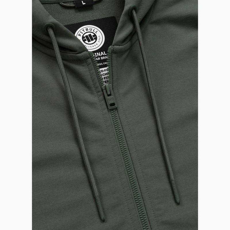 Кофта чоловіча Pitbull Nugget Small Logo Hooded Zip sage green 7
