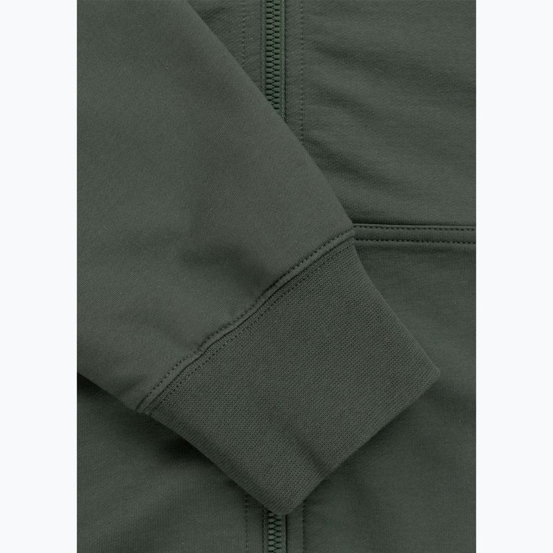 Кофта чоловіча Pitbull Nugget Small Logo Hooded Zip sage green 8
