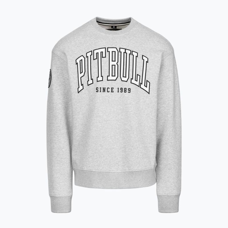 Кофта чоловіча Pitbull Badger Crewneck grey/melange 5