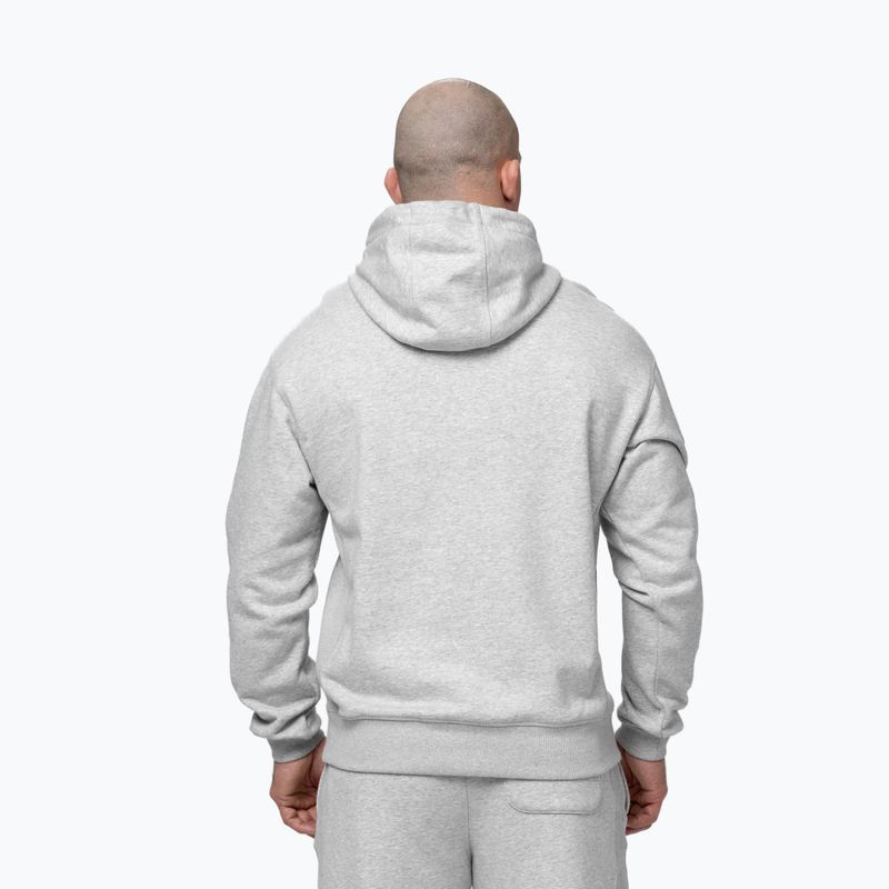 Кофта чоловіча Pitbull Badger Hooded grey/melange 3