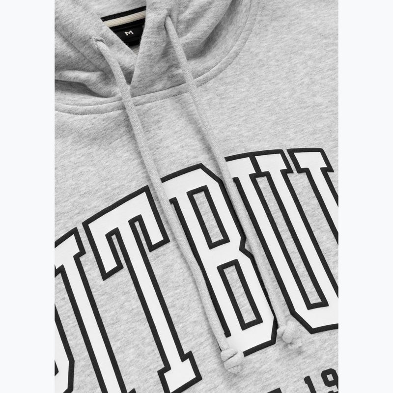 Кофта чоловіча Pitbull Badger Hooded grey/melange 6
