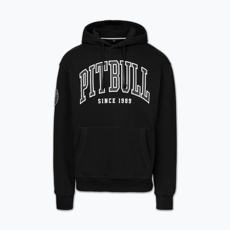 Кофта чоловіча Pitbull Badger Hooded black 4