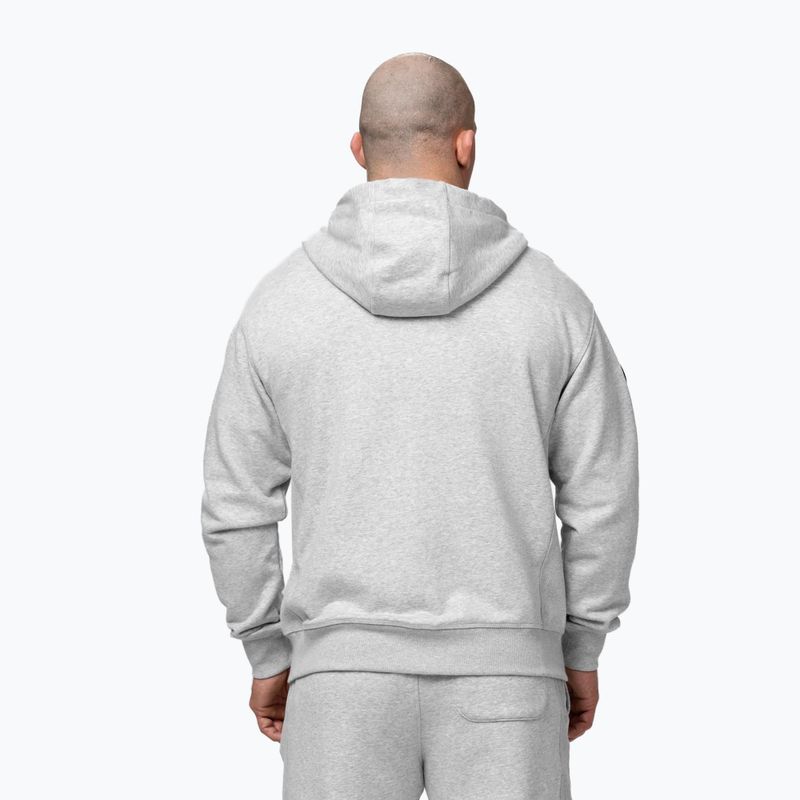 Кофта чоловіча Pitbull Badger Hooded Zip grey/melange 3