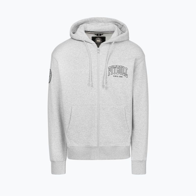 Кофта чоловіча Pitbull Badger Hooded Zip grey/melange 6