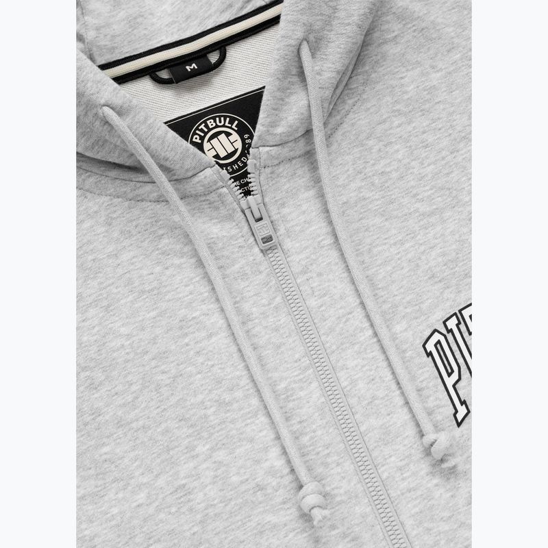Кофта чоловіча Pitbull Badger Hooded Zip grey/melange 8