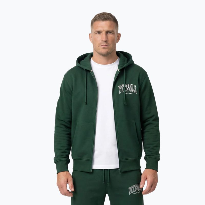 Кофта чоловіча Pitbull Badger Hooded Zip hunter/green 3