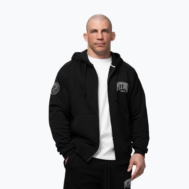 Кофта чоловіча Pitbull Badger Hooded Zip black 4