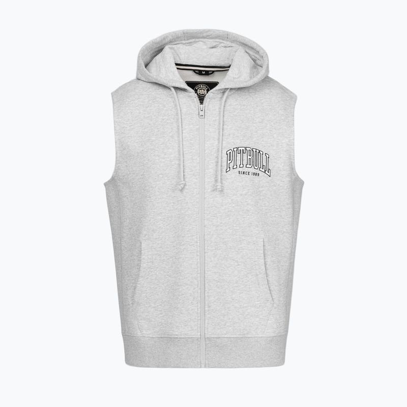 Кофта чоловіча Pitbull Badger Hooded Vest Zip grey/melange 6