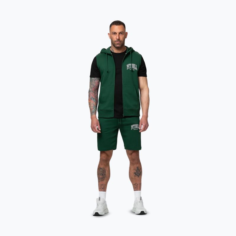 Кофта чоловіча Pitbull Badger Hooded Vest Zip hunter green 2