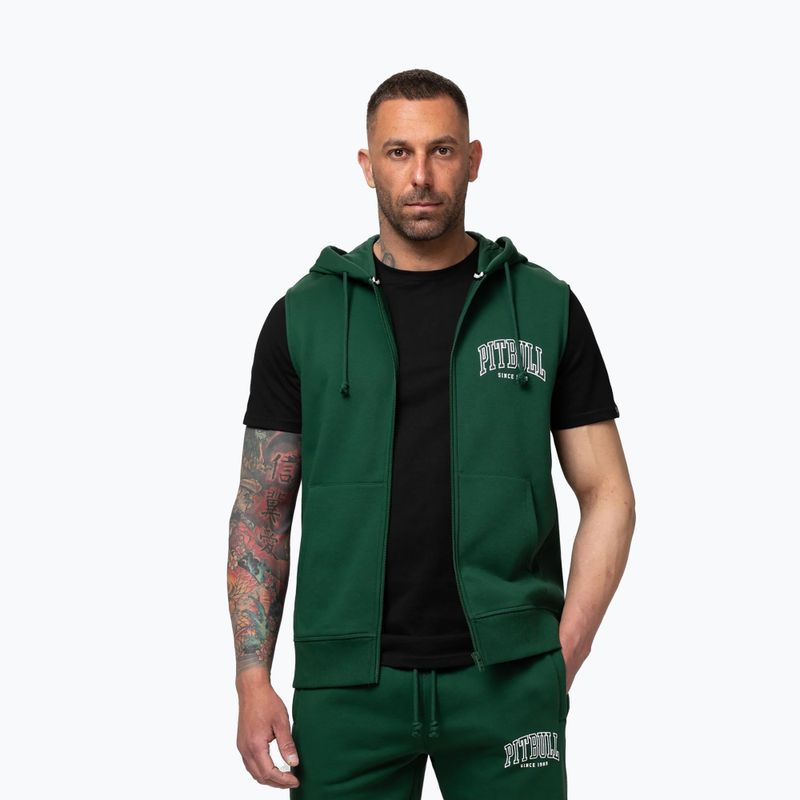 Кофта чоловіча Pitbull Badger Hooded Vest Zip hunter green 4