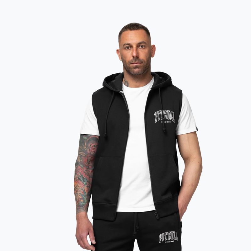 Кофта чоловіча Pitbull Badger Hooded Vest Zip black 4