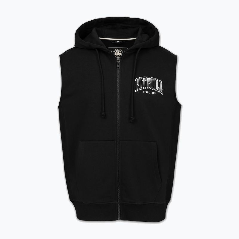 Кофта чоловіча Pitbull Badger Hooded Vest Zip black 5
