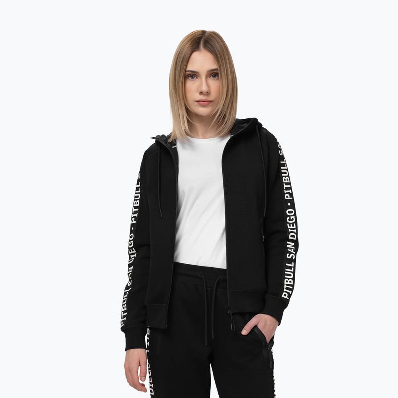 Кофта жіноча Pitbull Explory Tape Hooded Zip black 4