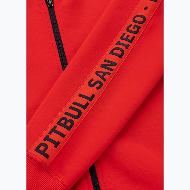 Кофта жіноча Pitbull Explory Tape Hooded Zip fluo/red 13