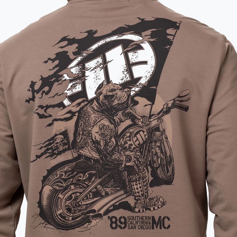 Кофта чоловіча Pitbull MC Crewneck Sweatshirt brown savana 3