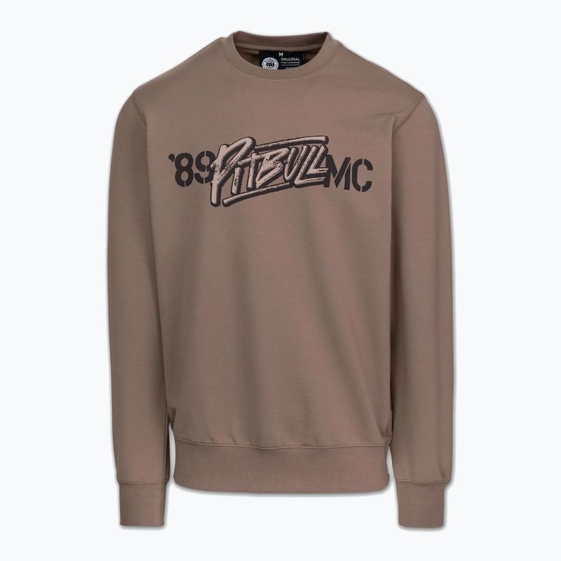 Кофта чоловіча Pitbull MC Crewneck Sweatshirt brown savana 4