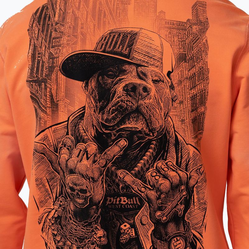 Кофта чоловіча Pitbull USA Crewneck Sweatshirt fluo orange 4