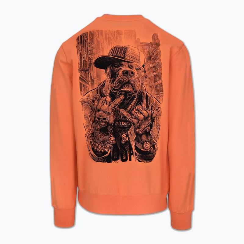 Кофта чоловіча Pitbull USA Crewneck Sweatshirt fluo orange 6
