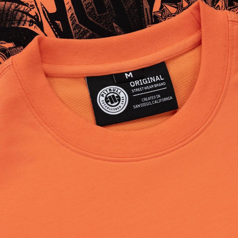 Кофта чоловіча Pitbull USA Crewneck Sweatshirt fluo orange 7