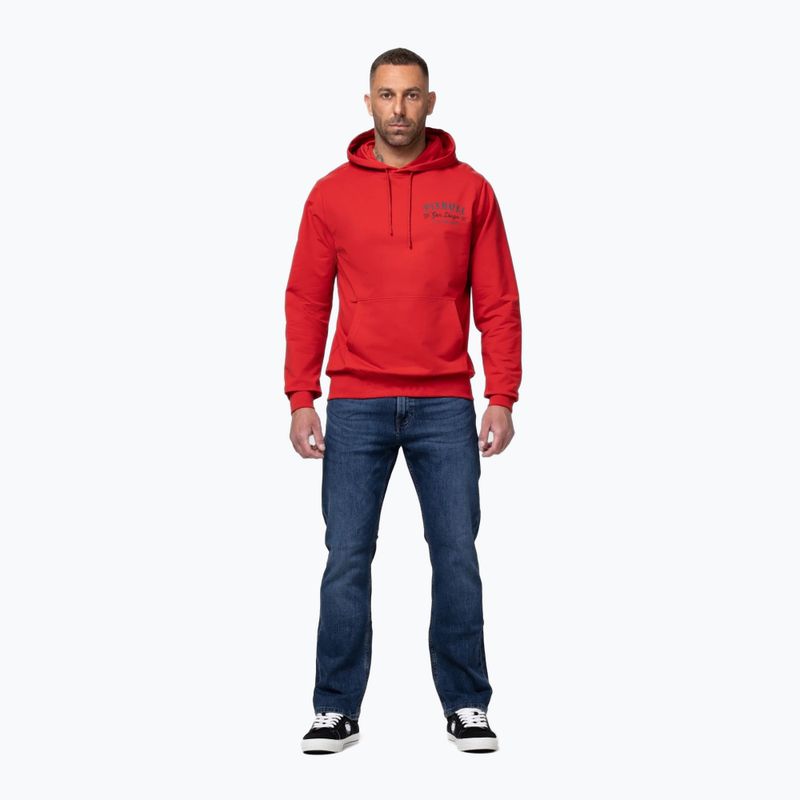 Кофта чоловіча Pitbull Strenght & Respect Sweatshirt Hooded red 2
