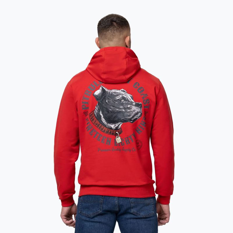 Кофта чоловіча Pitbull Strenght & Respect Sweatshirt Hooded red 3
