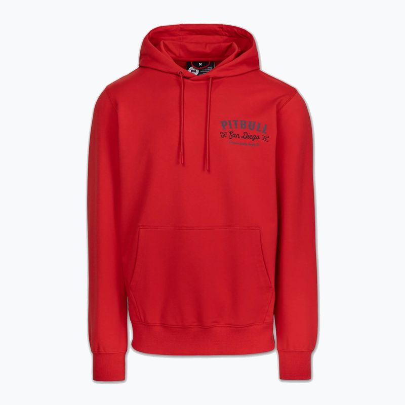Кофта чоловіча Pitbull Strenght & Respect Sweatshirt Hooded red 5