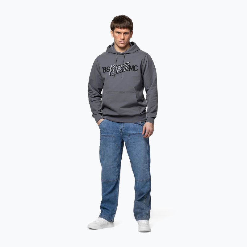Кофта чоловіча Pitbull MC Sweatshirt Hooded graphite 2
