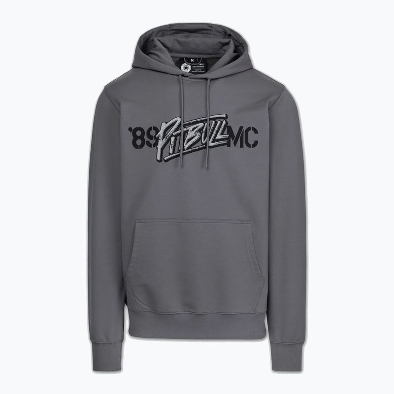 Кофта чоловіча Pitbull MC Sweatshirt Hooded graphite 5
