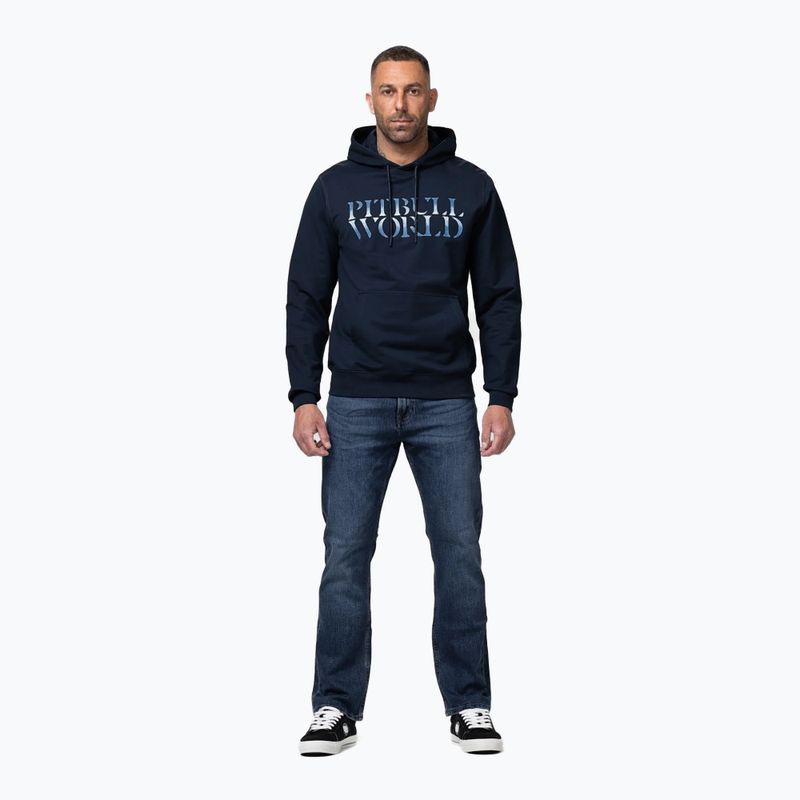 Кофта чоловіча Pitbull World Sweatshirt Hooded dark navy 2