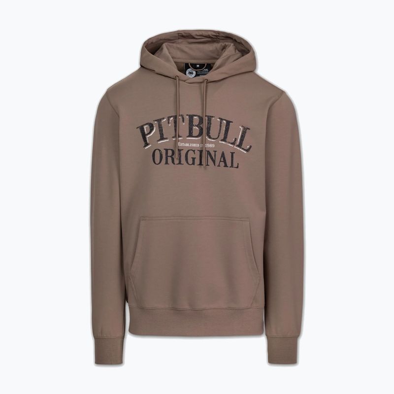 Кофта чоловіча Pitbull Midnight Sweatshirt Hooded brown savana 7