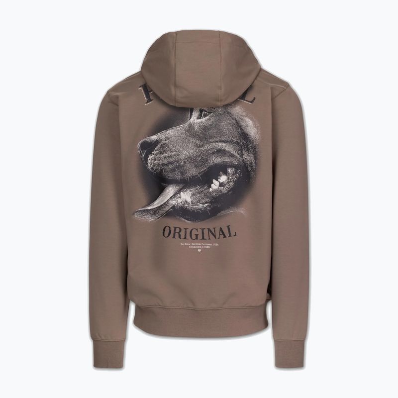 Кофта чоловіча Pitbull Midnight Sweatshirt Hooded brown savana 8