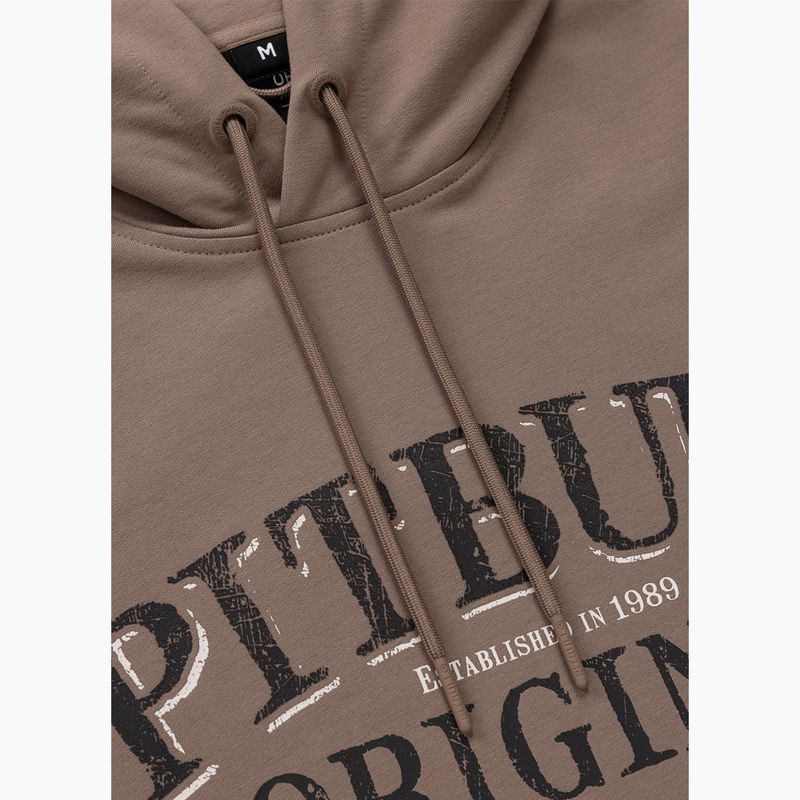 Кофта чоловіча Pitbull Midnight Sweatshirt Hooded brown savana 9