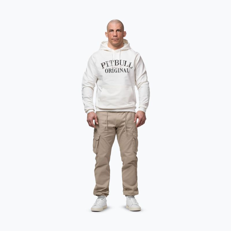Кофта чоловіча Pitbull Midnight Sweatshirt Hooded off white 2