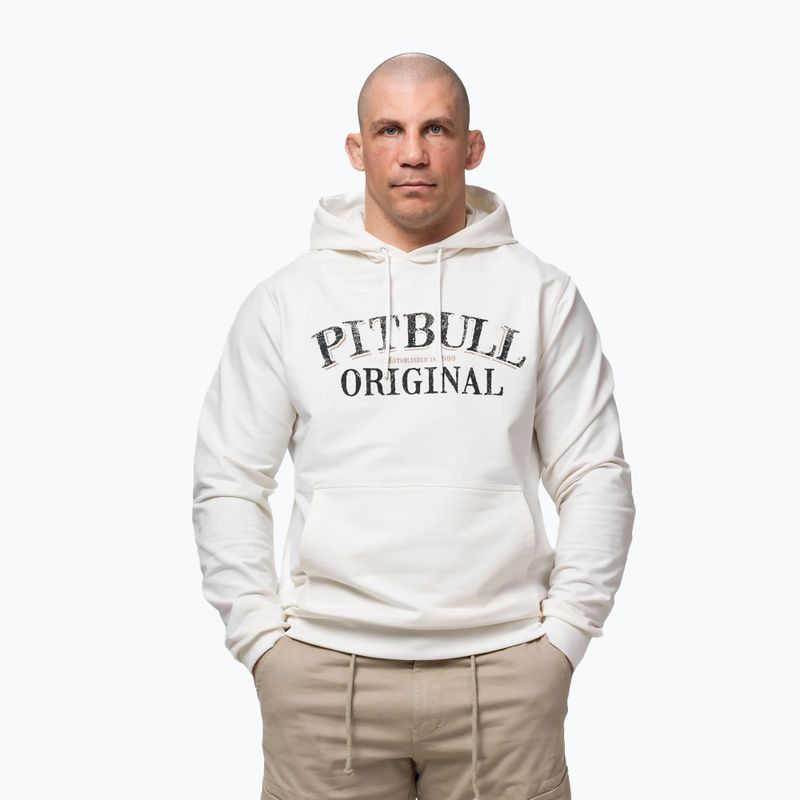 Кофта чоловіча Pitbull Midnight Sweatshirt Hooded off white 5