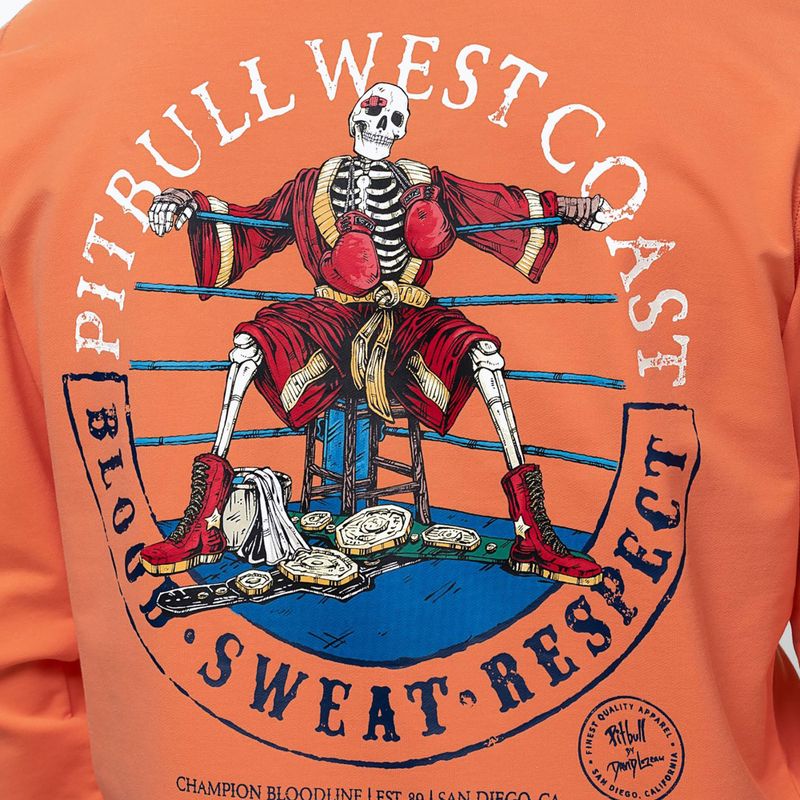 Кофта чоловіча Pitbull Bloodline 2 Sweatshirt Hooded fluo orange 4