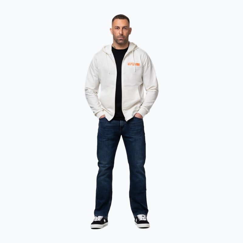 Кофта чоловіча Pitbull Blacky Sweatshirt Zip Hooded off white 2