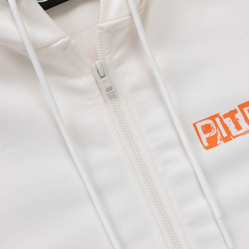 Кофта чоловіча Pitbull Blacky Sweatshirt Zip Hooded off white 7