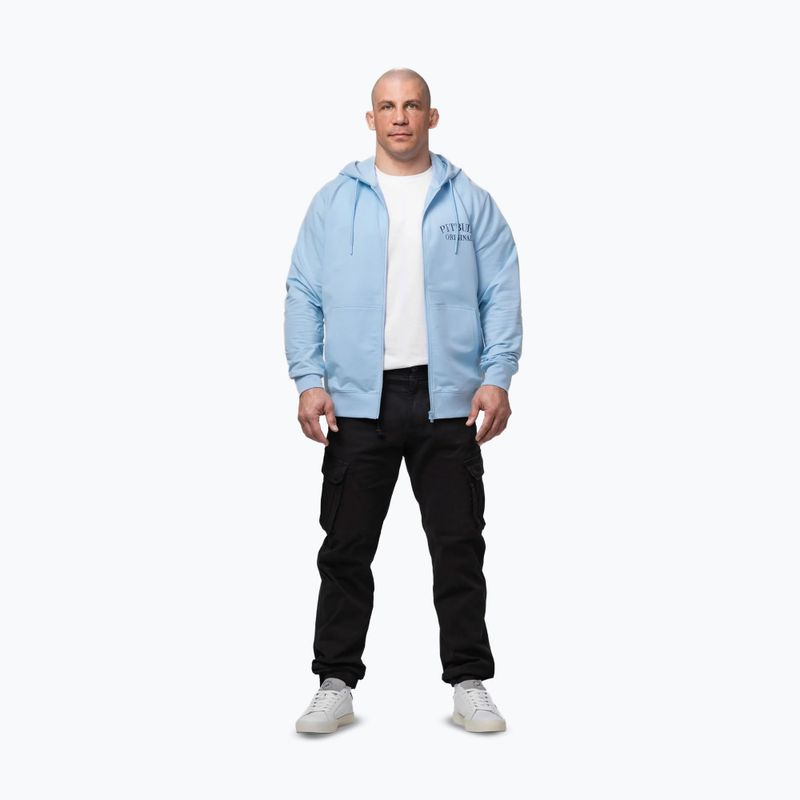 Кофта чоловіча Pitbull Midnight Sweatshirt Zip Hooded sky blue 2