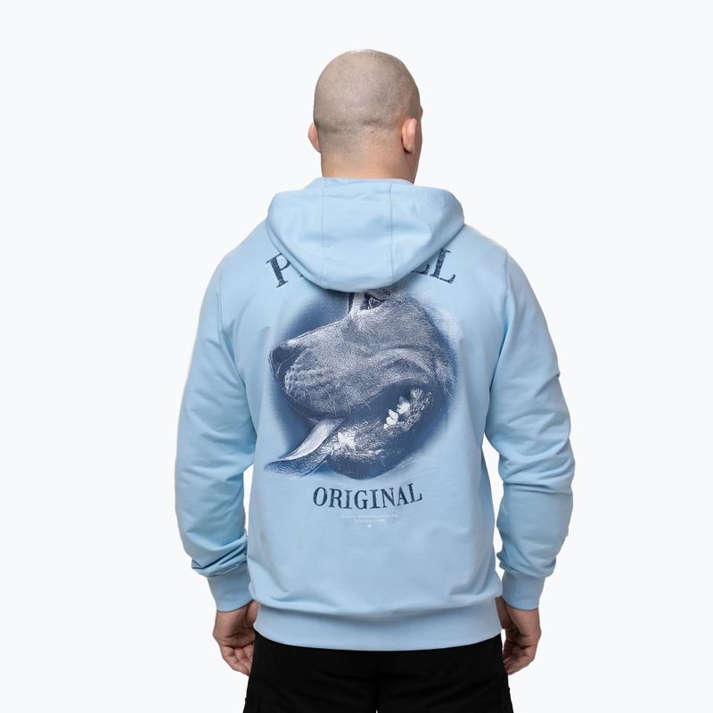 Кофта чоловіча Pitbull Midnight Sweatshirt Zip Hooded sky blue 3