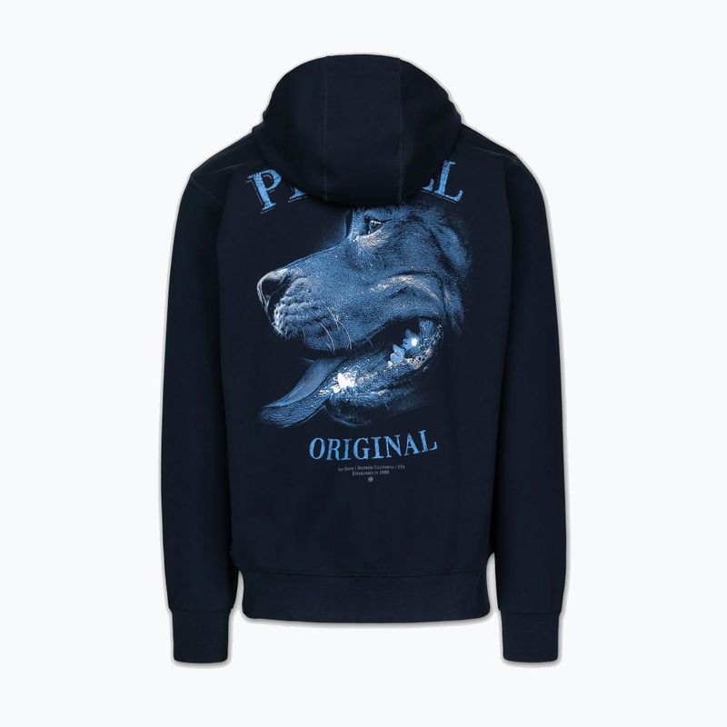 Кофта чоловіча Pitbull Midnight Sweatshirt Zip Hooded dark navy 7