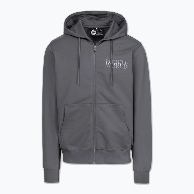 Кофта чоловіча Pitbull World Sweatshirt Zip Hooded graphite 6
