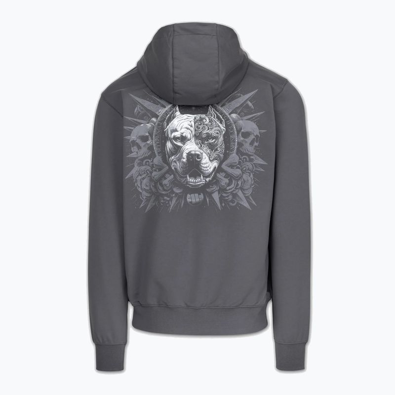 Кофта чоловіча Pitbull World Sweatshirt Zip Hooded graphite 7