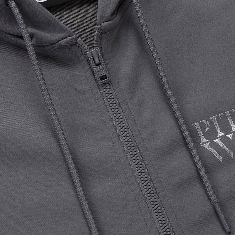 Кофта чоловіча Pitbull World Sweatshirt Zip Hooded graphite 9