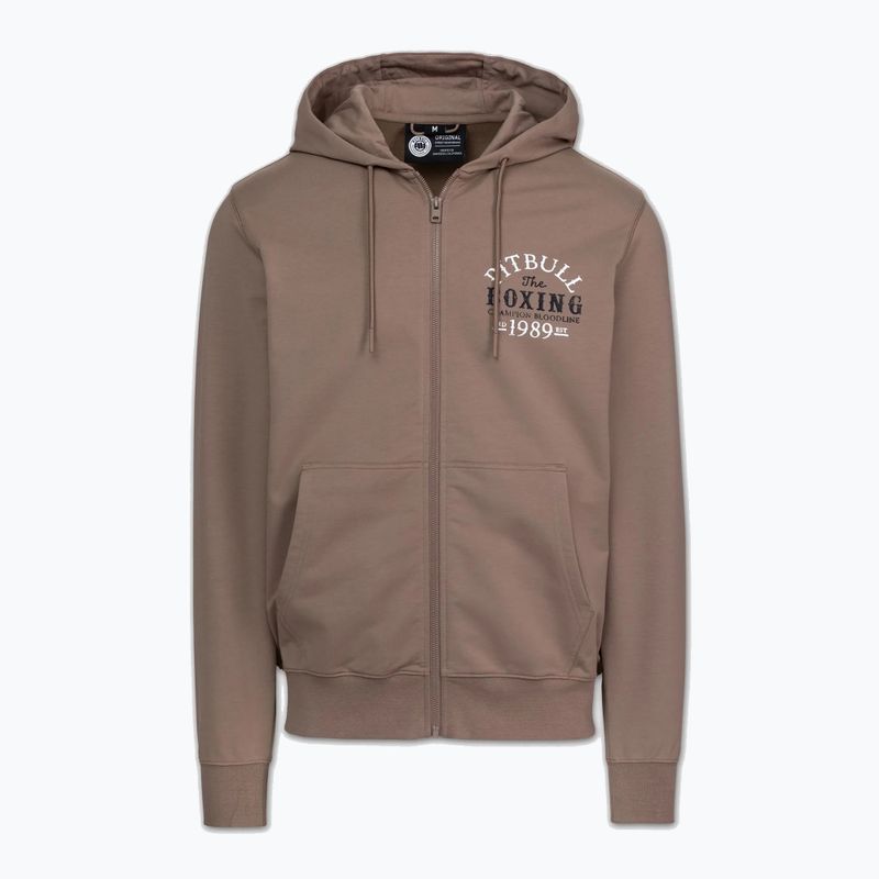 Кофта чоловіча Pitbull Bloodline 2 Sweatshirt Zip Hooded brown savana 5