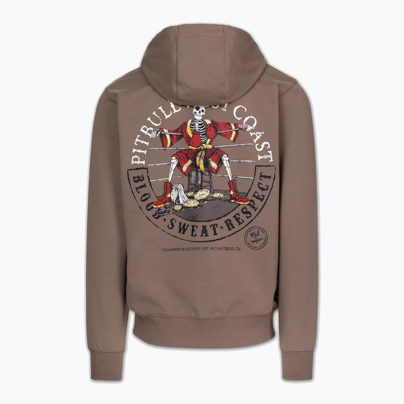 Кофта чоловіча Pitbull Bloodline 2 Sweatshirt Zip Hooded brown savana 6